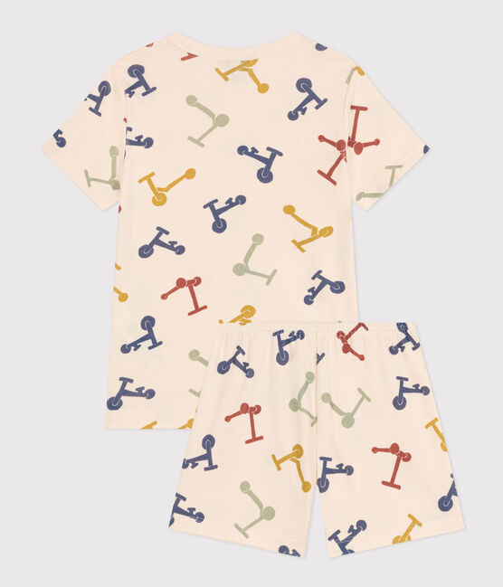 CHILDREN'S SHORT COTTON SCOOTER PRINT PYJAMAS