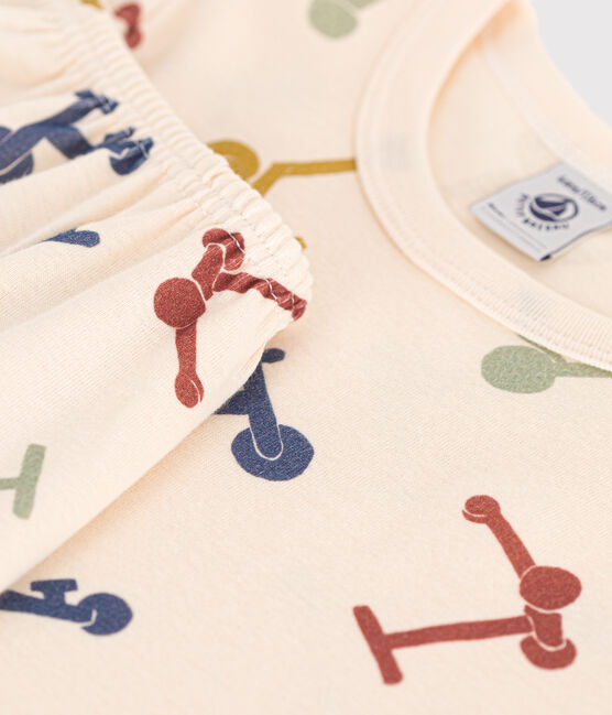 CHILDREN'S SHORT COTTON SCOOTER PRINT PYJAMAS