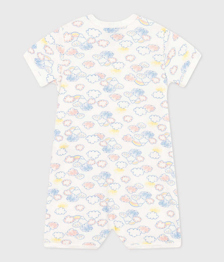 BABIES' COTTON RAINBOW PRINT PLAYSUIT