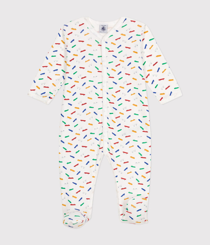 BABIES' SKATEBOARD PRINT COTTON PYJAMAS