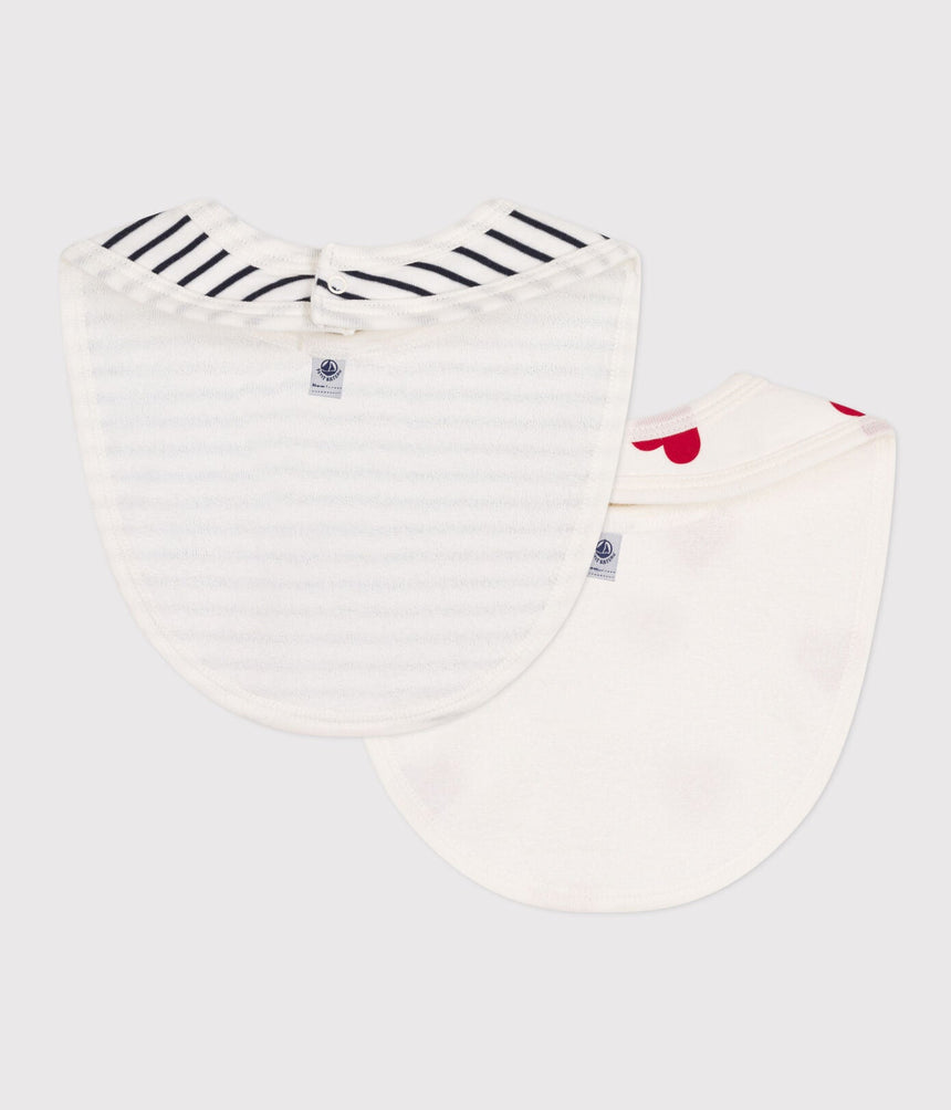 PACK OF 2 COTTON BABY BIBS
