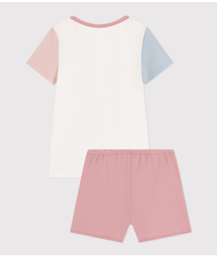 CHILDREN'S PLAIN SHORT COTTON PYJAMAS