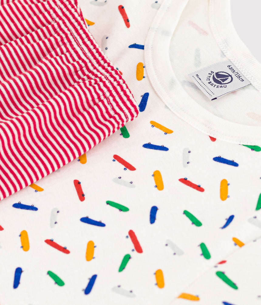 CHILDREN'S SHORT COTTON PYJAMAS