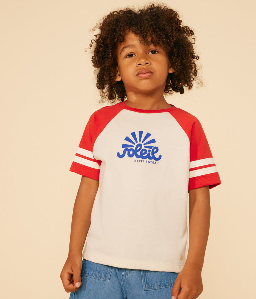 BOYS' PRINTED JERSEY T-SHIRT