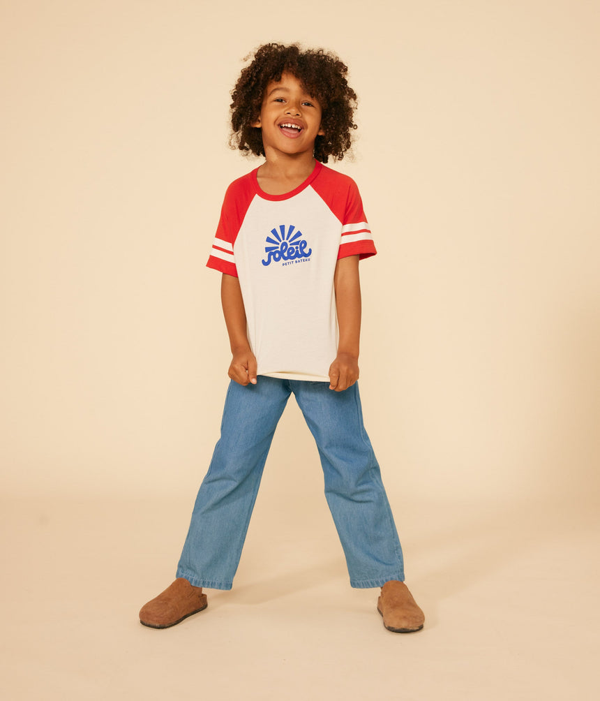 BOYS' PRINTED JERSEY T-SHIRT