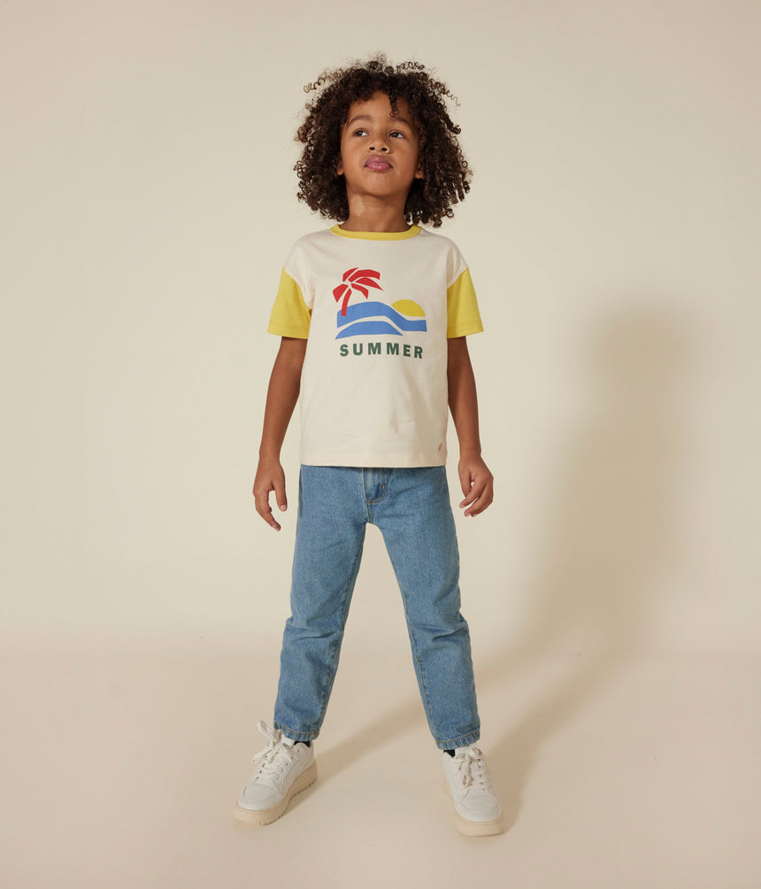 BOYS' PRINTED JERSEY T-SHIRT