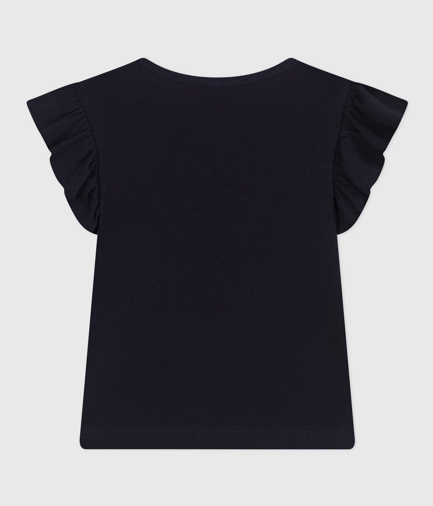 GIRLS' PLAIN COTTON T-SHIRT
