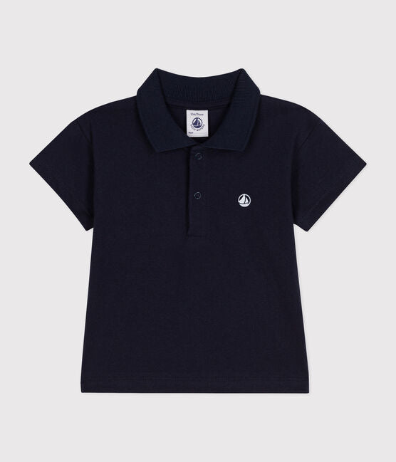 BABIES' SHORT-SLEEVED COTTON POLO SHIRT