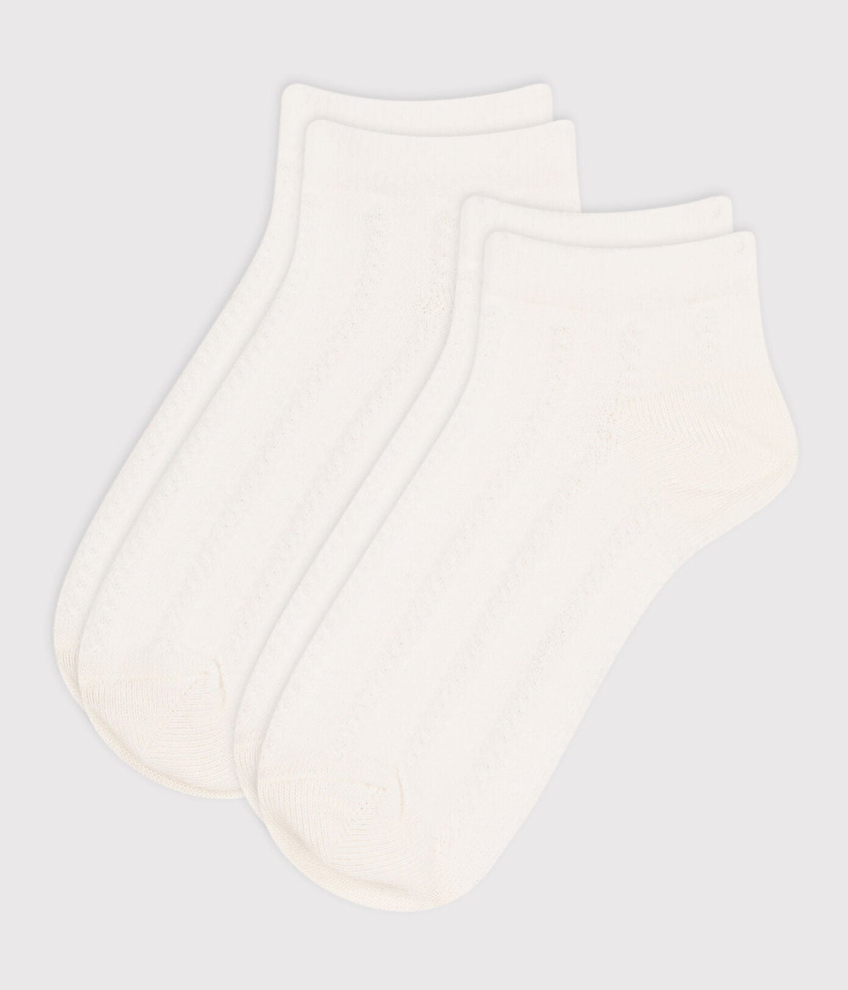 CHILDREN'S COTTON JERSEY PLAIN SOCKS - 2-PACK