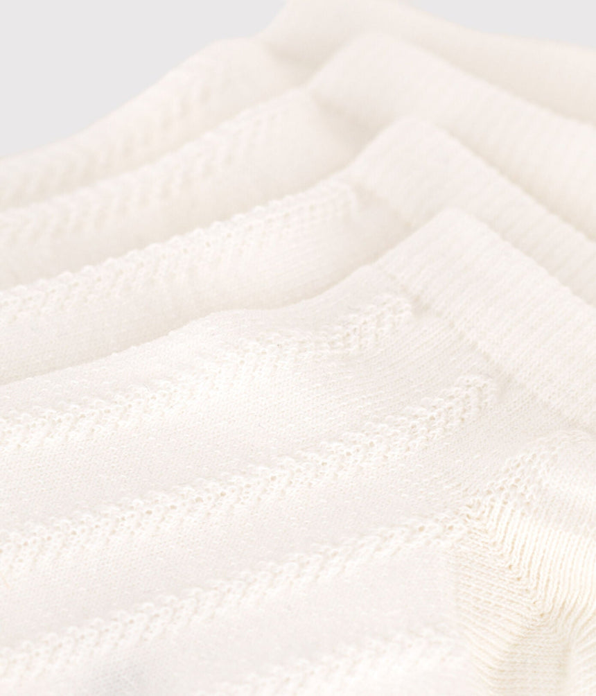 CHILDREN'S COTTON JERSEY PLAIN SOCKS - 2-PACK