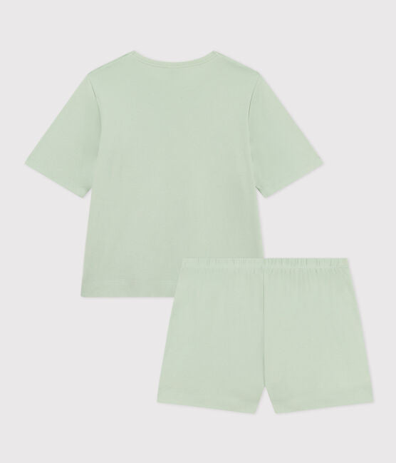 WOMEN PLAIN COTTON PYJAMAS SHORT AND T-SHIRT