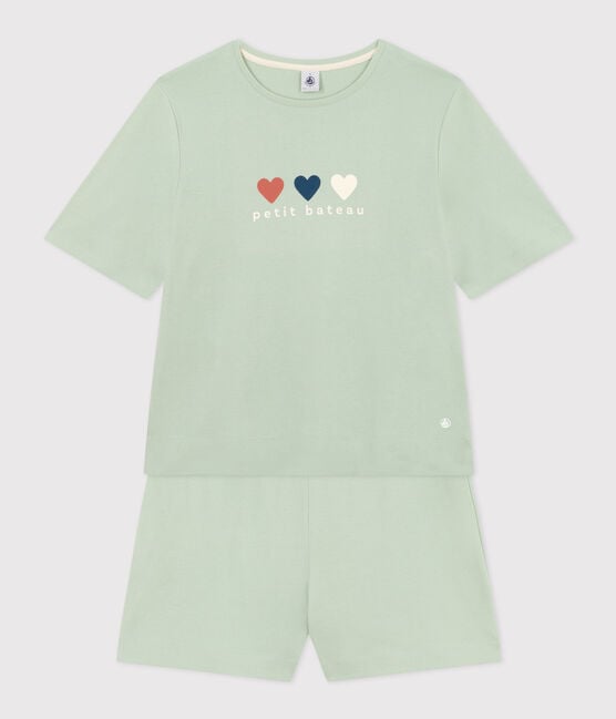 WOMEN PLAIN COTTON PYJAMAS SHORT AND T-SHIRT