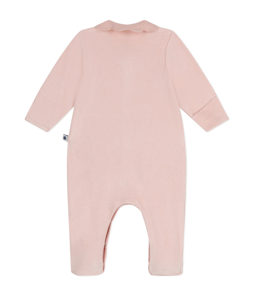 BABIES' VELOUR PYJAMA SUIT