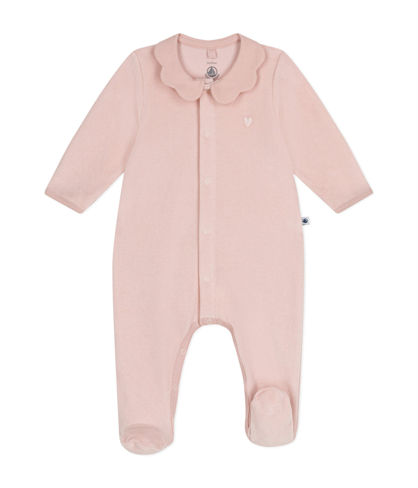 BABIES' VELOUR PYJAMA SUIT