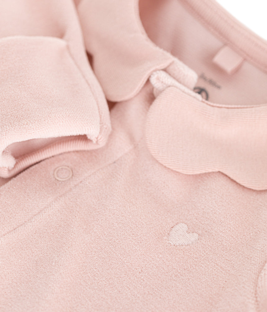 BABIES' VELOUR PYJAMA SUIT