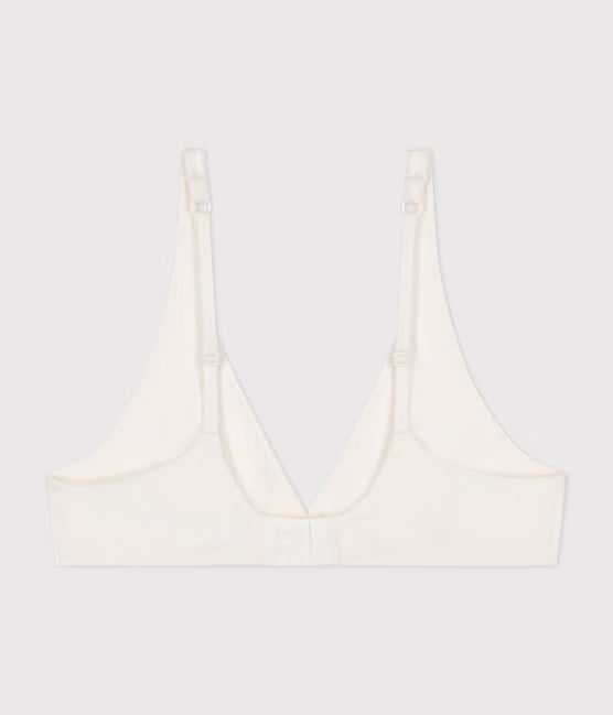 WOMENS SPOTTED COTTON AND ELASTANE BRA