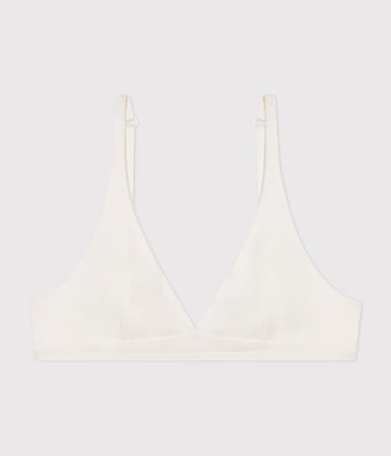 WOMENS SPOTTED COTTON AND ELASTANE BRA