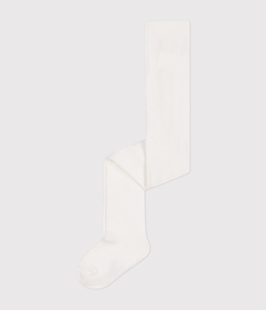 BABIES' PLAIN COTTON JERSEY TIGHTS
