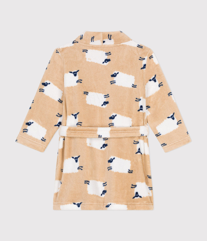 CHILDREN'S PRINTED FLEECE DRESSING GOWN