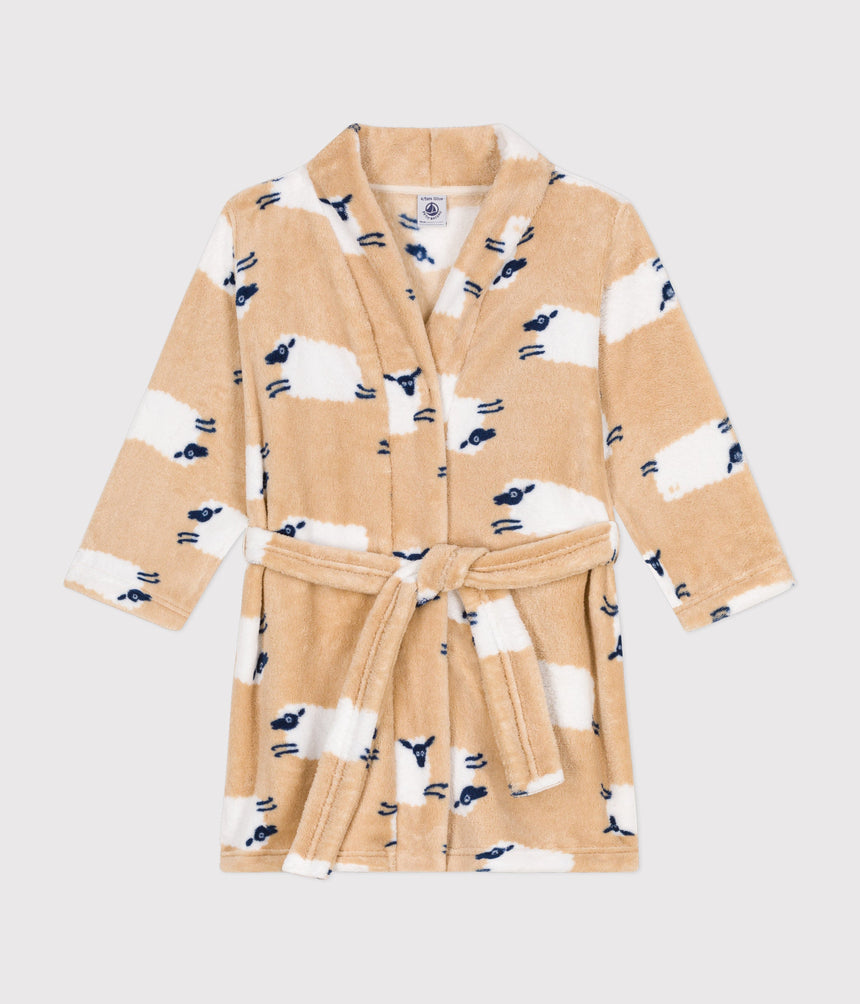 CHILDREN'S PRINTED FLEECE DRESSING GOWN