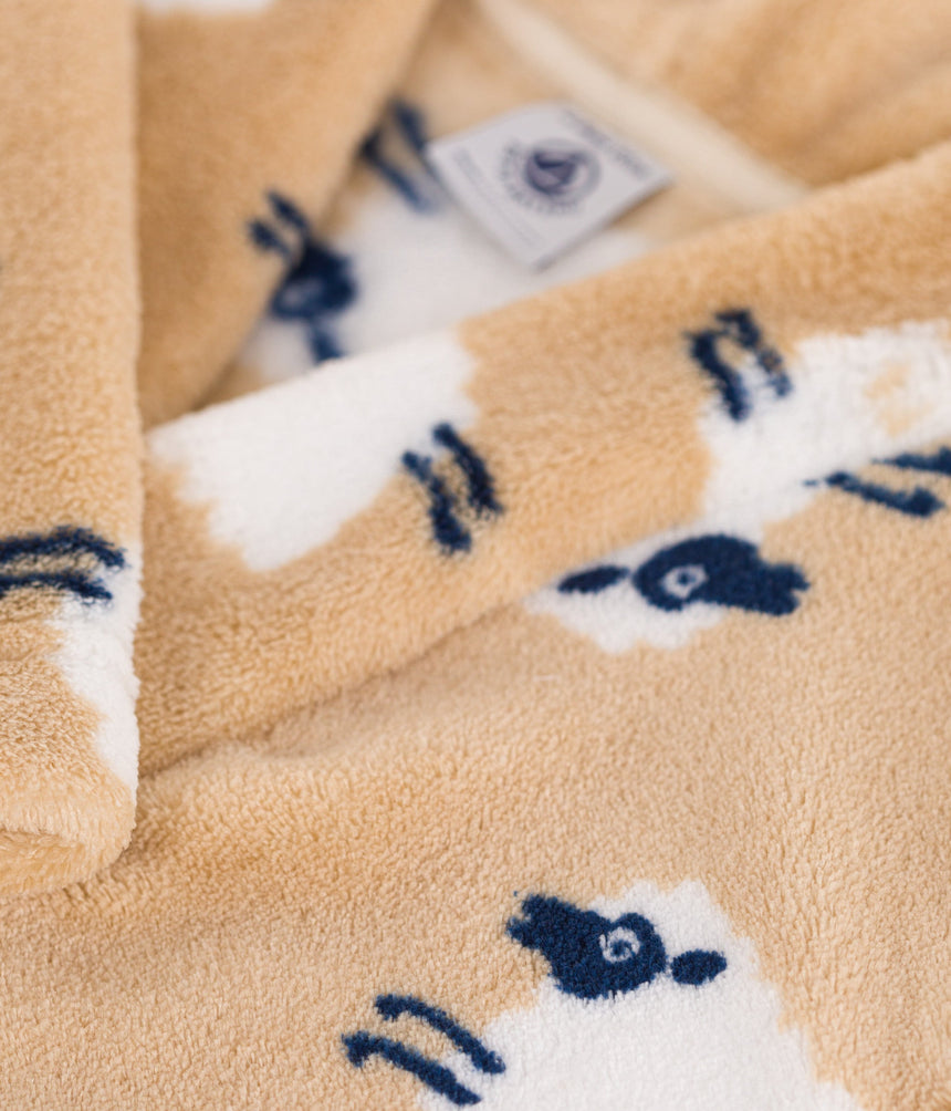 CHILDREN'S PRINTED FLEECE DRESSING GOWN