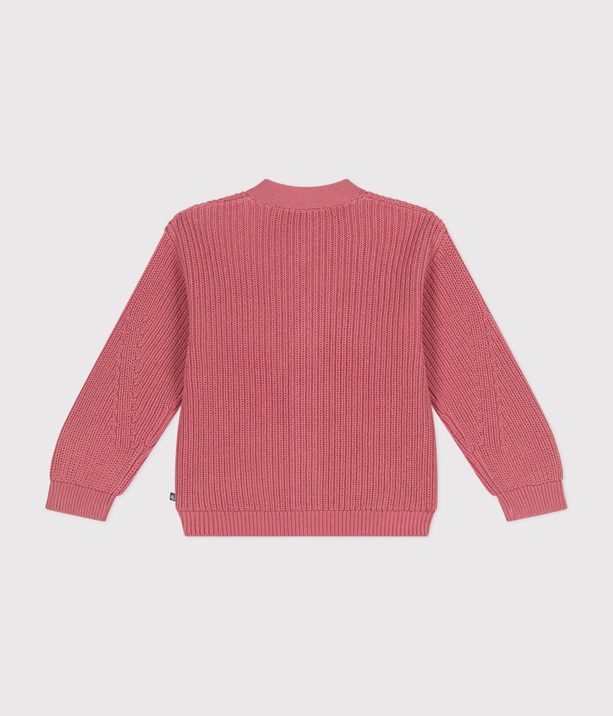 LITTLE GIRLS' COTTON CARDIGAN