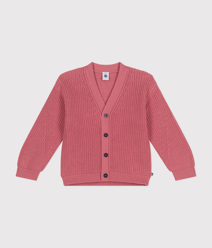 LITTLE GIRLS' COTTON CARDIGAN