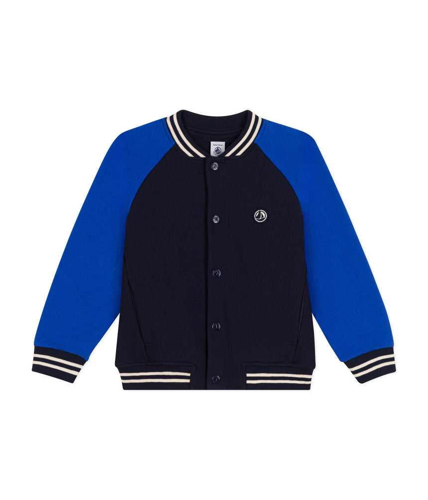 BOYS' FLEECE BASEBALL JACKET