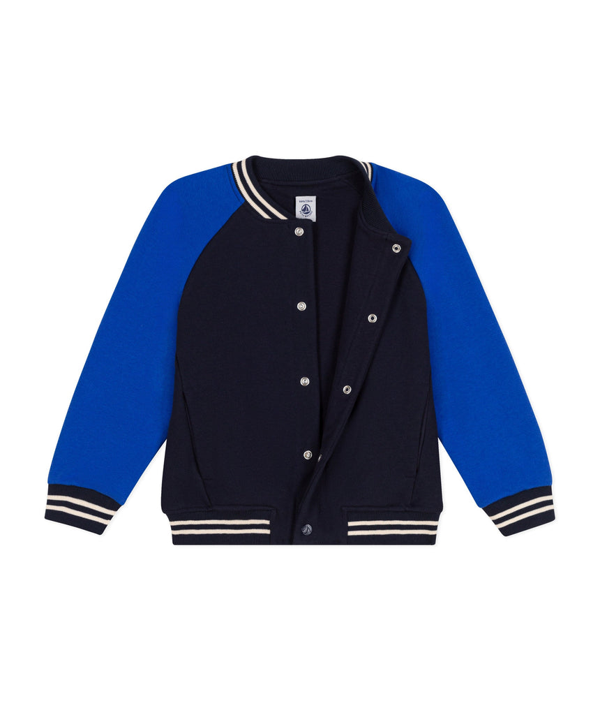 BOYS' FLEECE BASEBALL JACKET