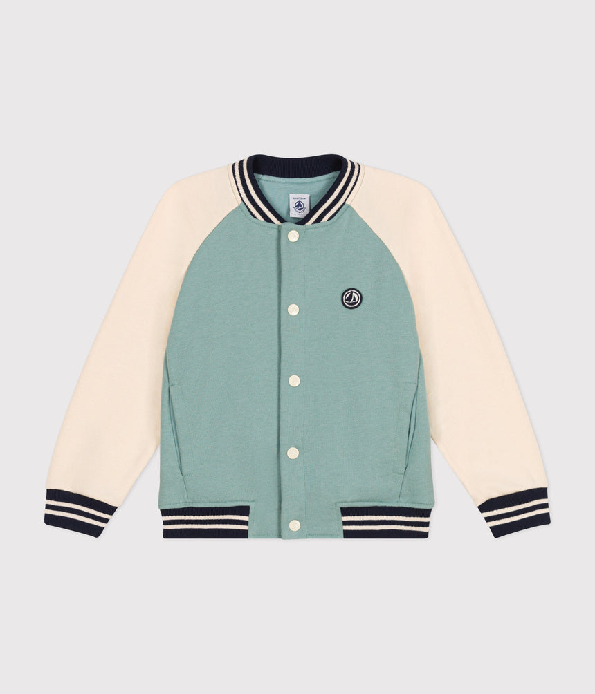 BOYS' FLEECE BASEBALL JACKET