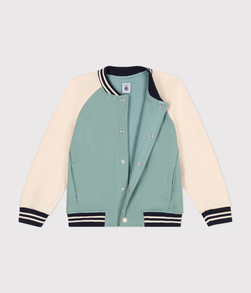BOYS' FLEECE BASEBALL JACKET