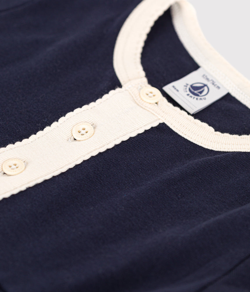 BABIES' COTTON SHORT-SLEEVED DRESS