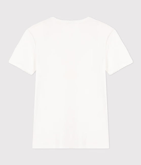 WOMENS SHORT-SLEEVED RIB KNIT ICONIC COCOTTE T-SHIRT