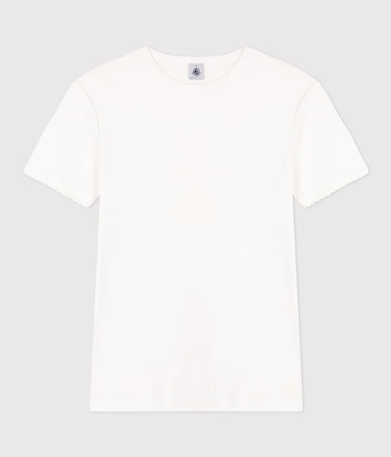 WOMENS SHORT-SLEEVED RIB KNIT ICONIC COCOTTE T-SHIRT