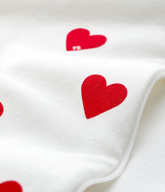 BABIES' 2 TOG HEART-PATTERNED COTTON SLEEPING BAG