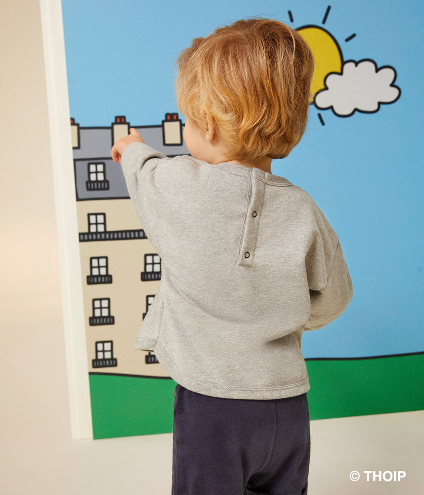 BABIES' FLEECE MR. MEN AND LITTLE MISS SWEATSHIRT