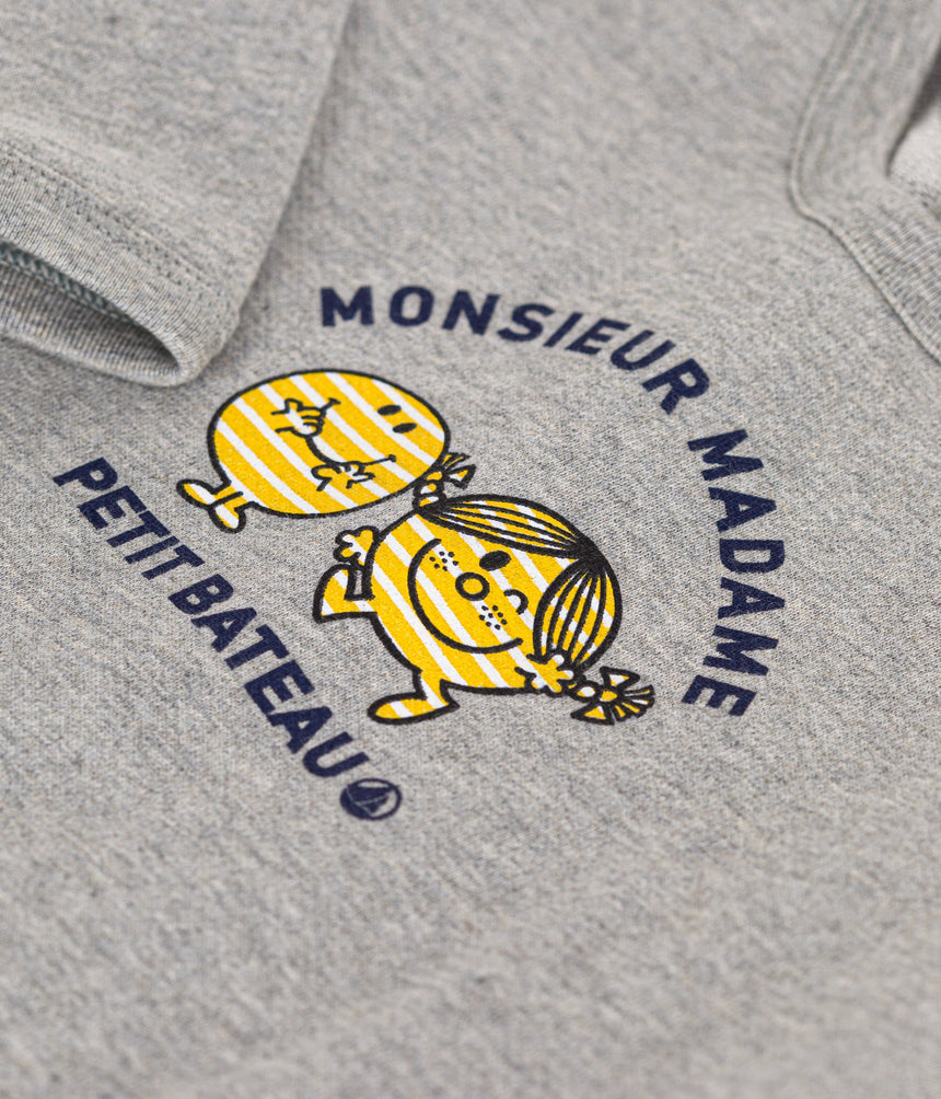 BABIES' FLEECE MR. MEN AND LITTLE MISS SWEATSHIRT