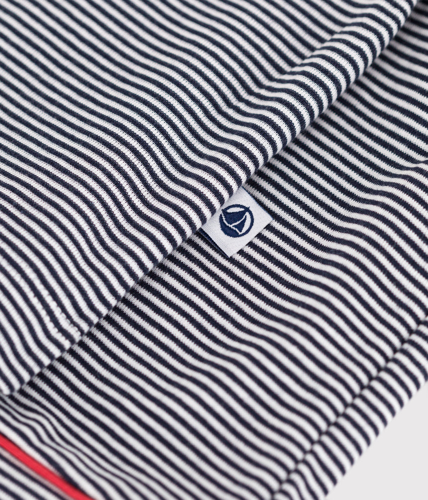 WOMENS SHORT-STRIPY COTTON BUTTONED PYJAMAS