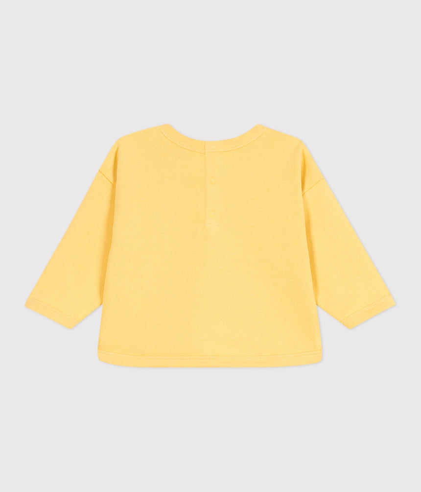 PLAIN COTTON BABY SWEATSHIRT