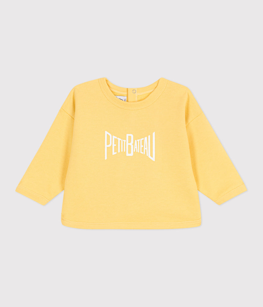 PLAIN COTTON BABY SWEATSHIRT
