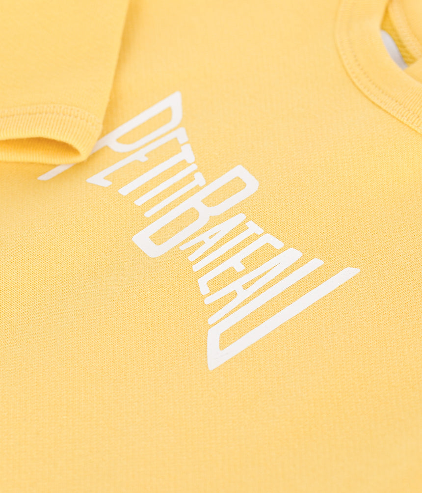 PLAIN COTTON BABY SWEATSHIRT