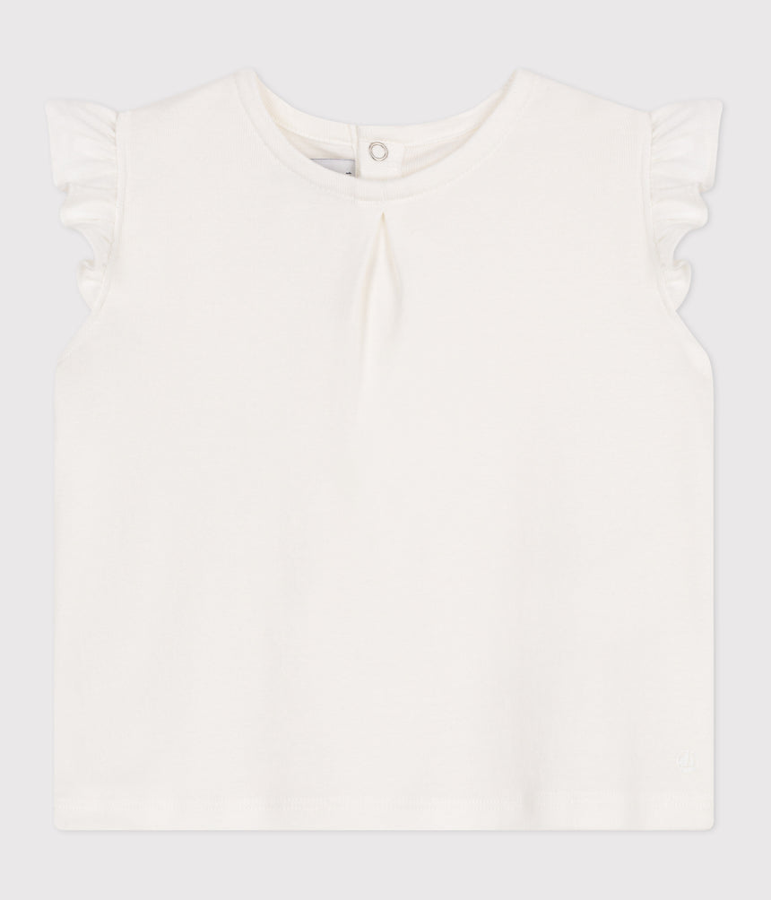 BABIES' SLEEVELESS COTTON BLOUSE