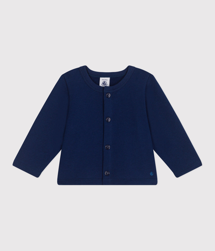 BABIES PLAIN COTTON CARDIGAN