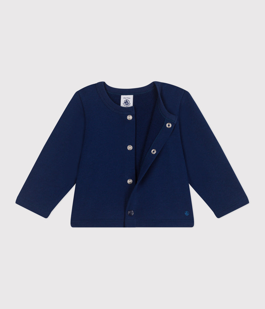 BABIES PLAIN COTTON CARDIGAN