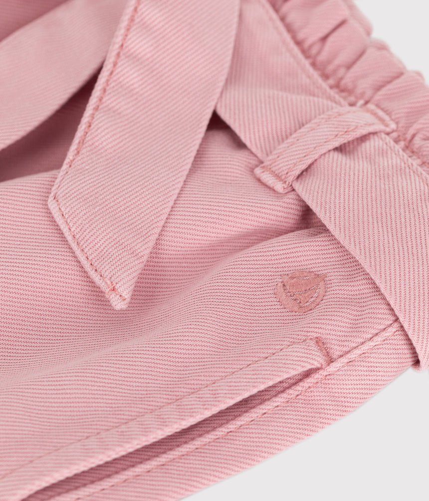 CHILDRENS COTTON AND LYOCELL BLEND TROUSERS