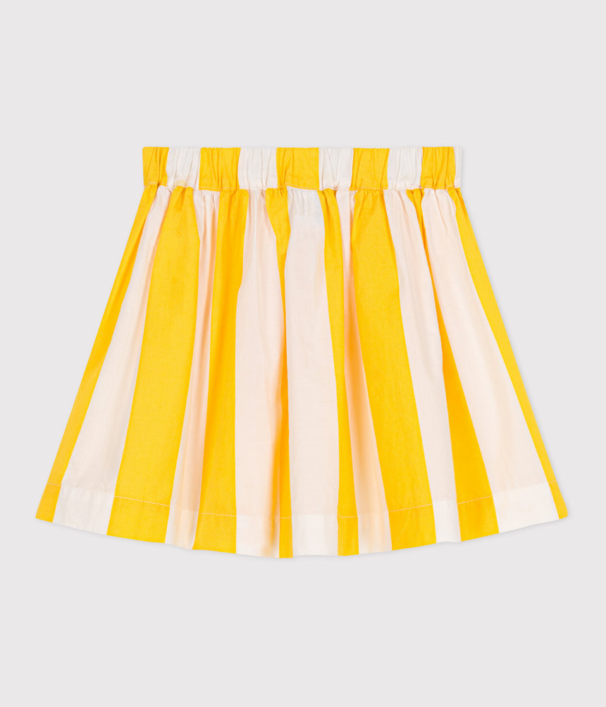 CHILDRENS STRIPY COTTON SKIRT