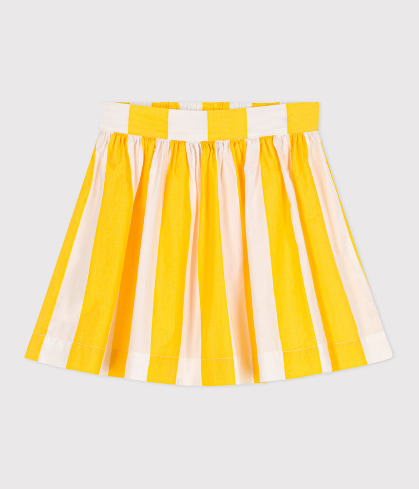 CHILDRENS STRIPY COTTON SKIRT