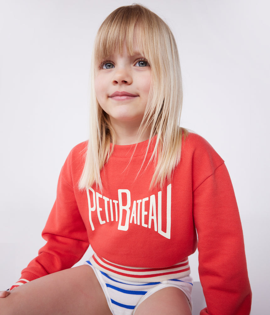 CHILDREN'S UNISEX PRINTED COTTON SWEATSHIRT
