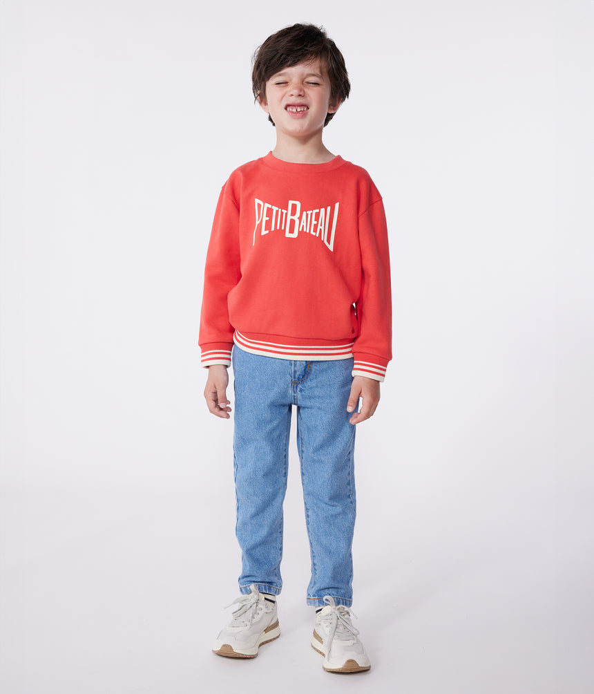 CHILDREN'S UNISEX PRINTED COTTON SWEATSHIRT