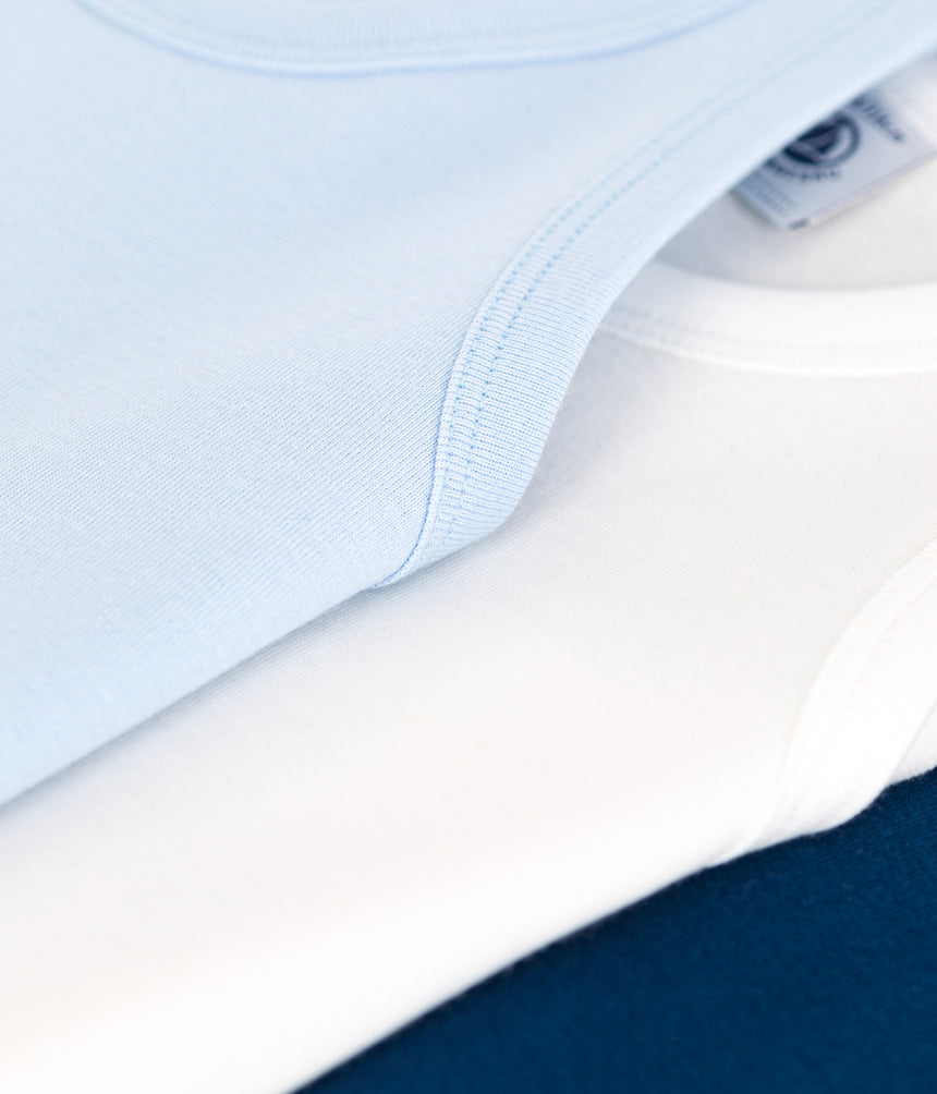 CHILDRENS PLAIN COTTON TANK TOPS-3-PACK